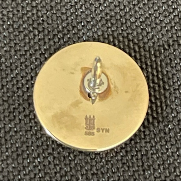 James Avery 14K Yellow Gold Ruby Tie Tack Pin Pendant - Picture 5 of 13